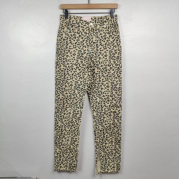Revice Uptown On The Spot Leopard Animal Print Jeans Womens‎ 26 Leopard Print - Picture 1 of 10